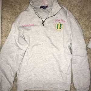 Delta Zeta Crest quarter-zip
